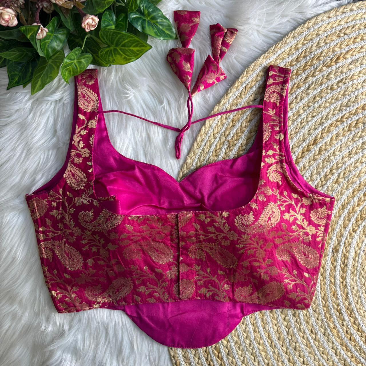 Corset Style Banarasi Blouse