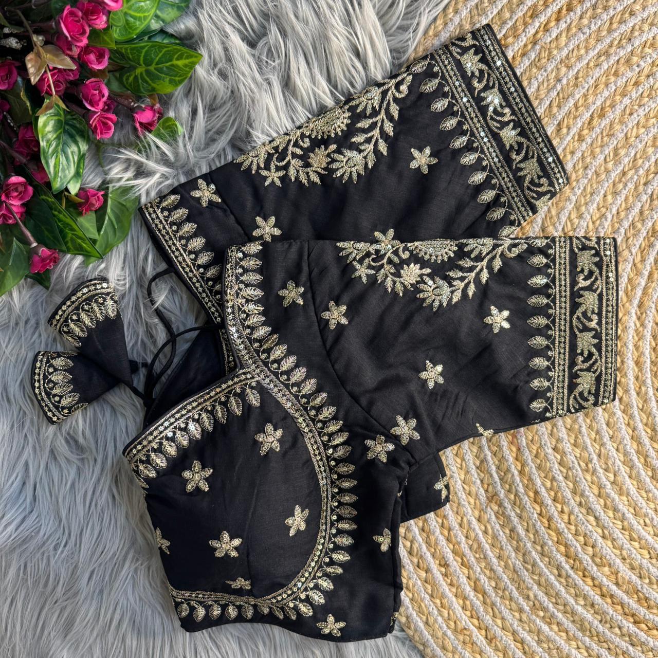 Vichitra silk Jari Work Blouse