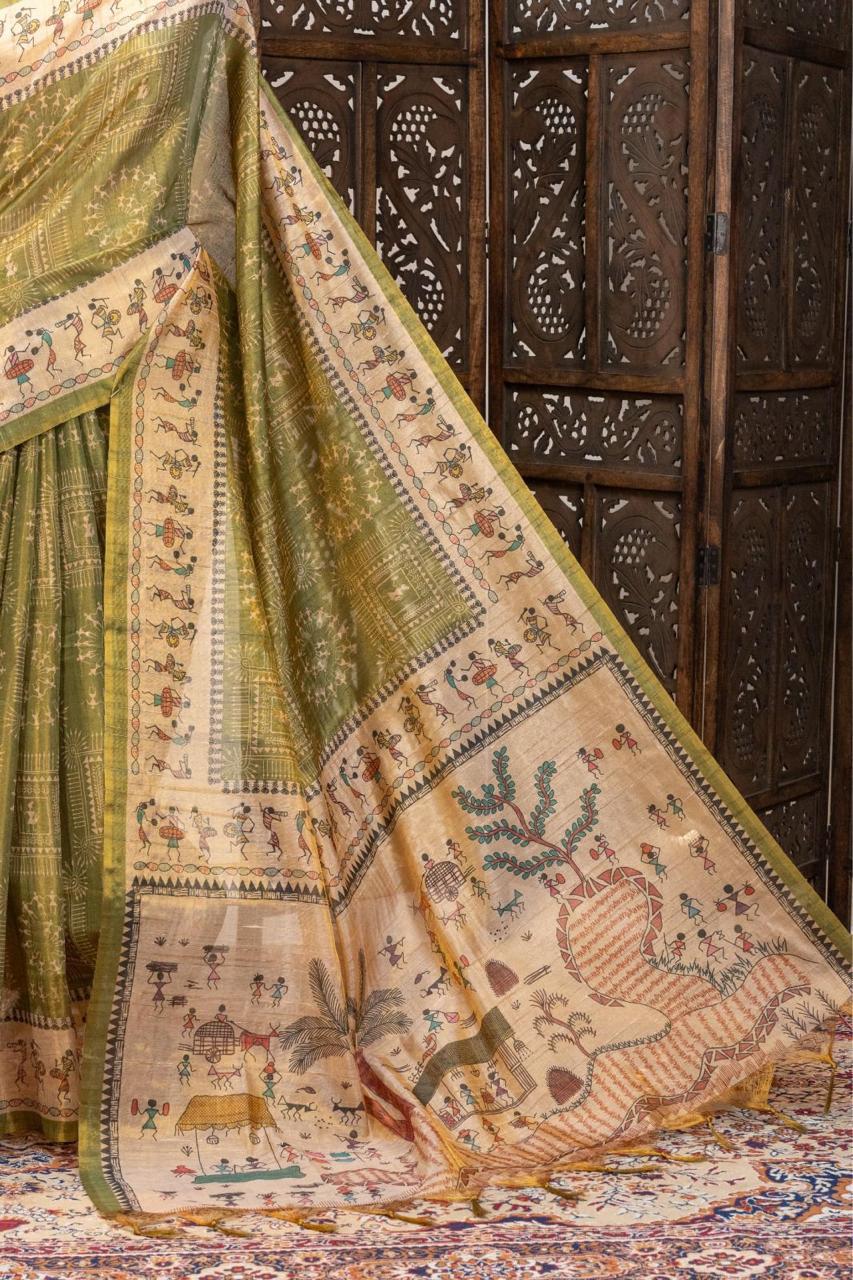 Pure Tissue Tussar Silk Saree