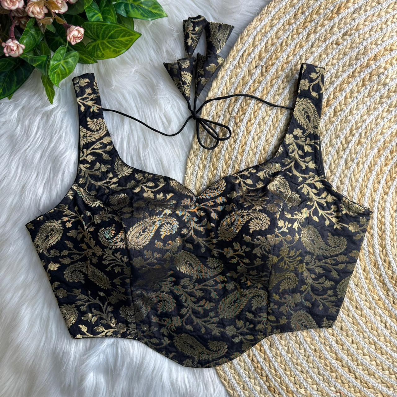 Corset Style Banarasi Blouse