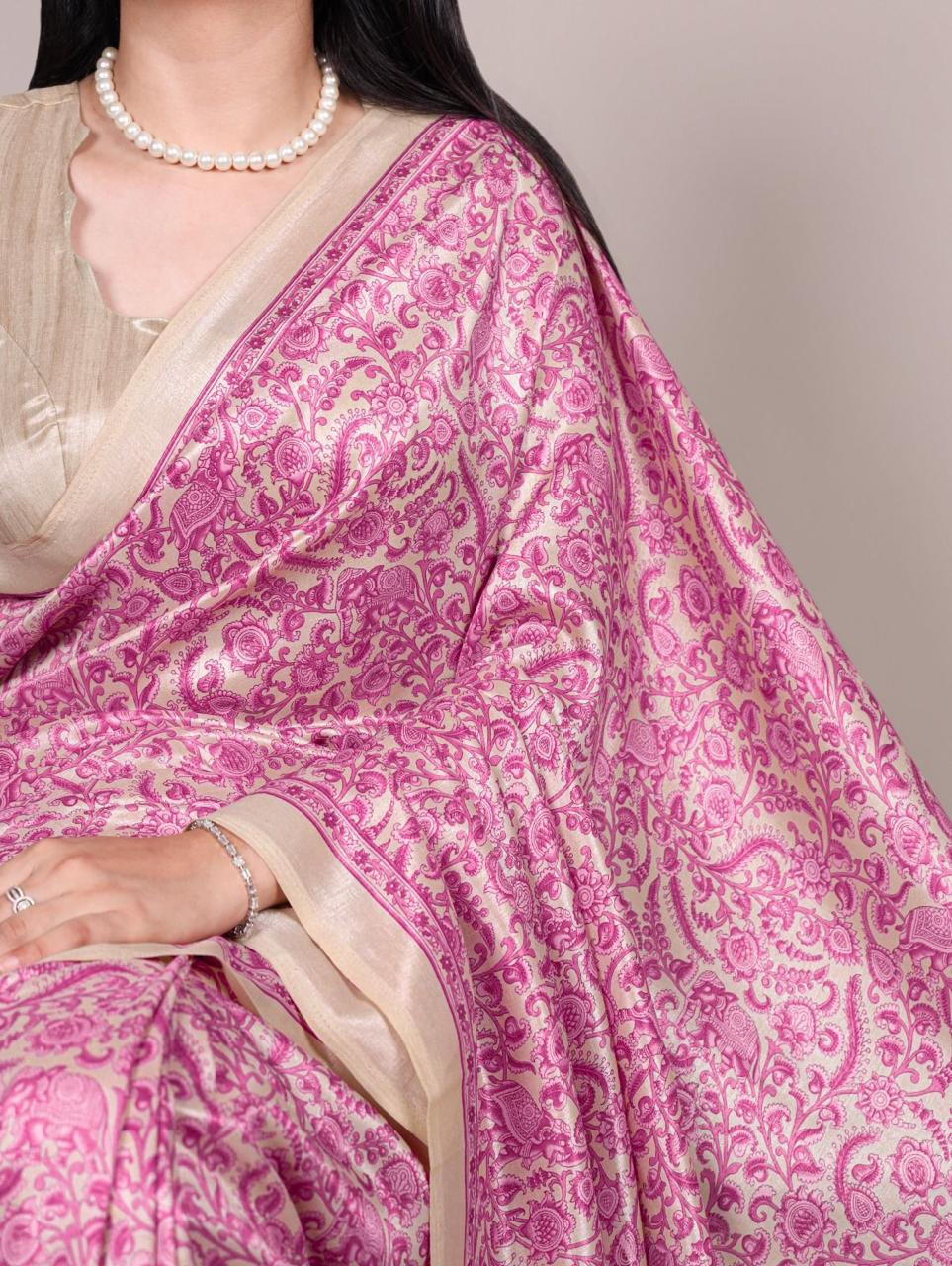 Tussar Silk Printed Saree Collection