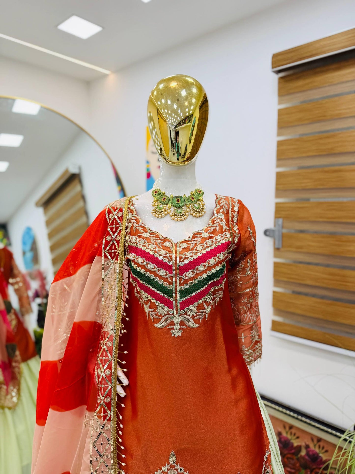 Fendy Silk Lehenga with Skirt