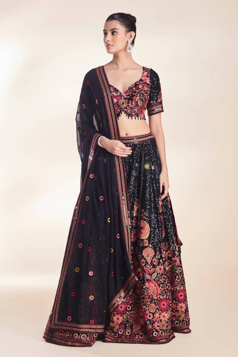 Latest Designer Faux Georgette Lehenga Collection
