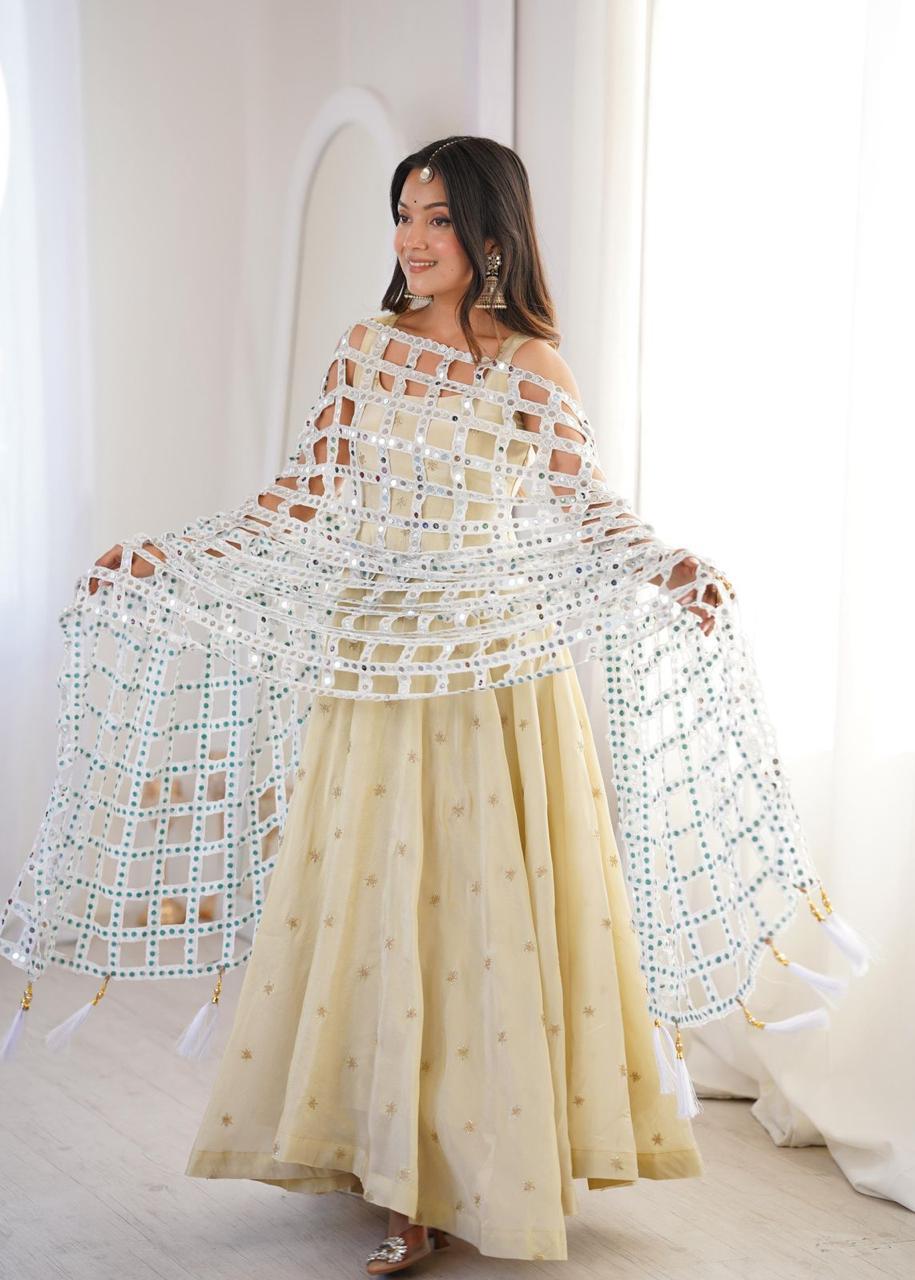 Mirror Work Duppata ✨