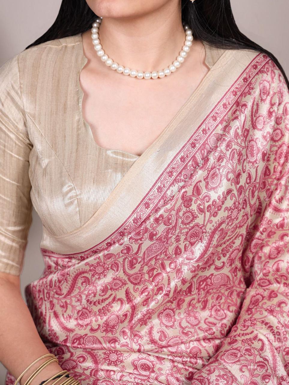 Tussar Silk Printed Saree Collection