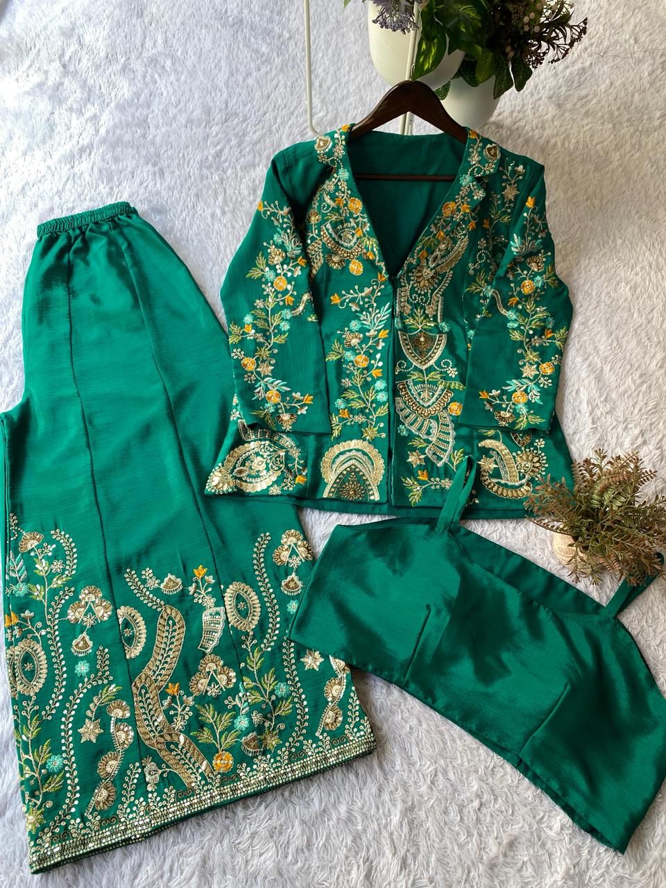 Chinon 3 piece Palazzo Set with Jacket