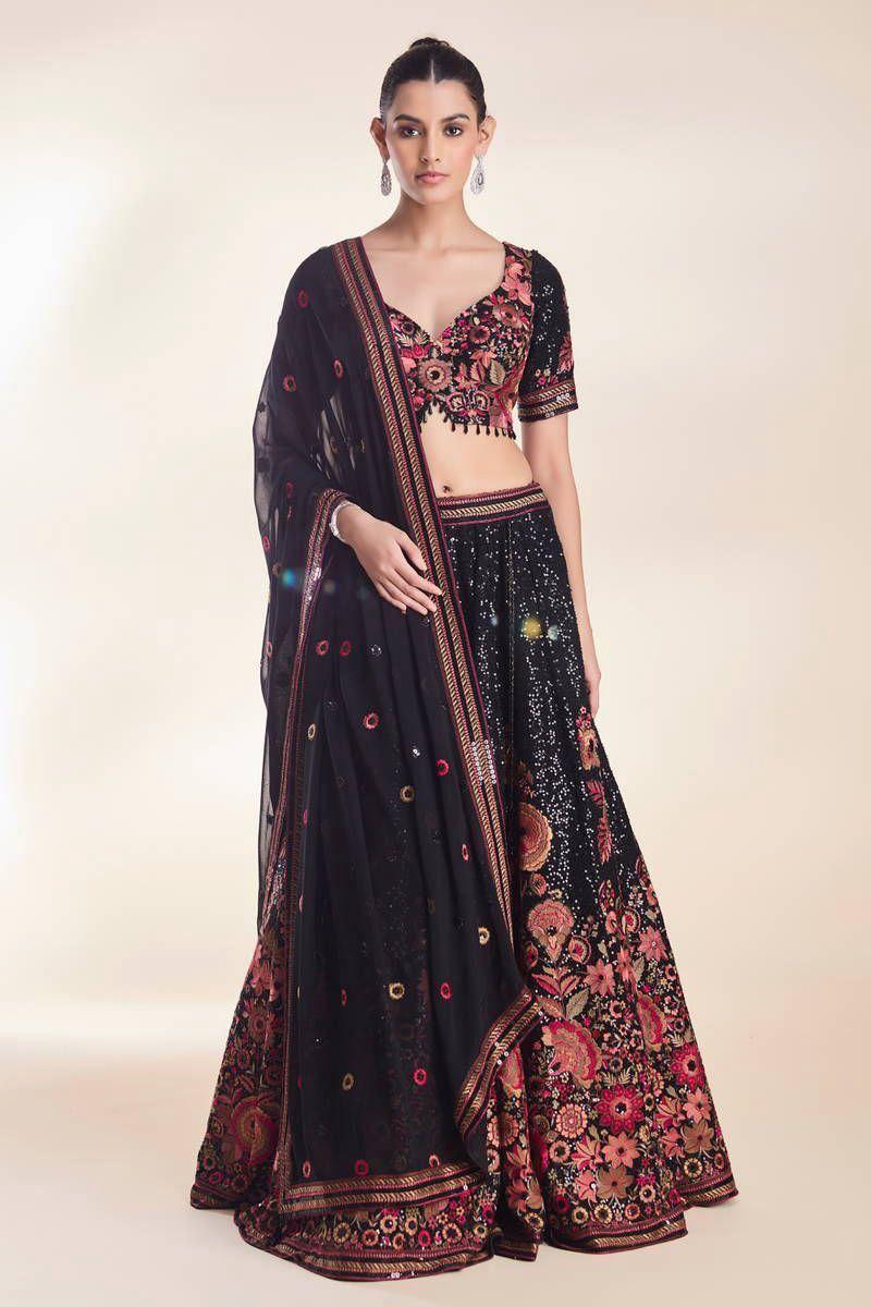 Latest Designer Faux Georgette Lehenga Collection