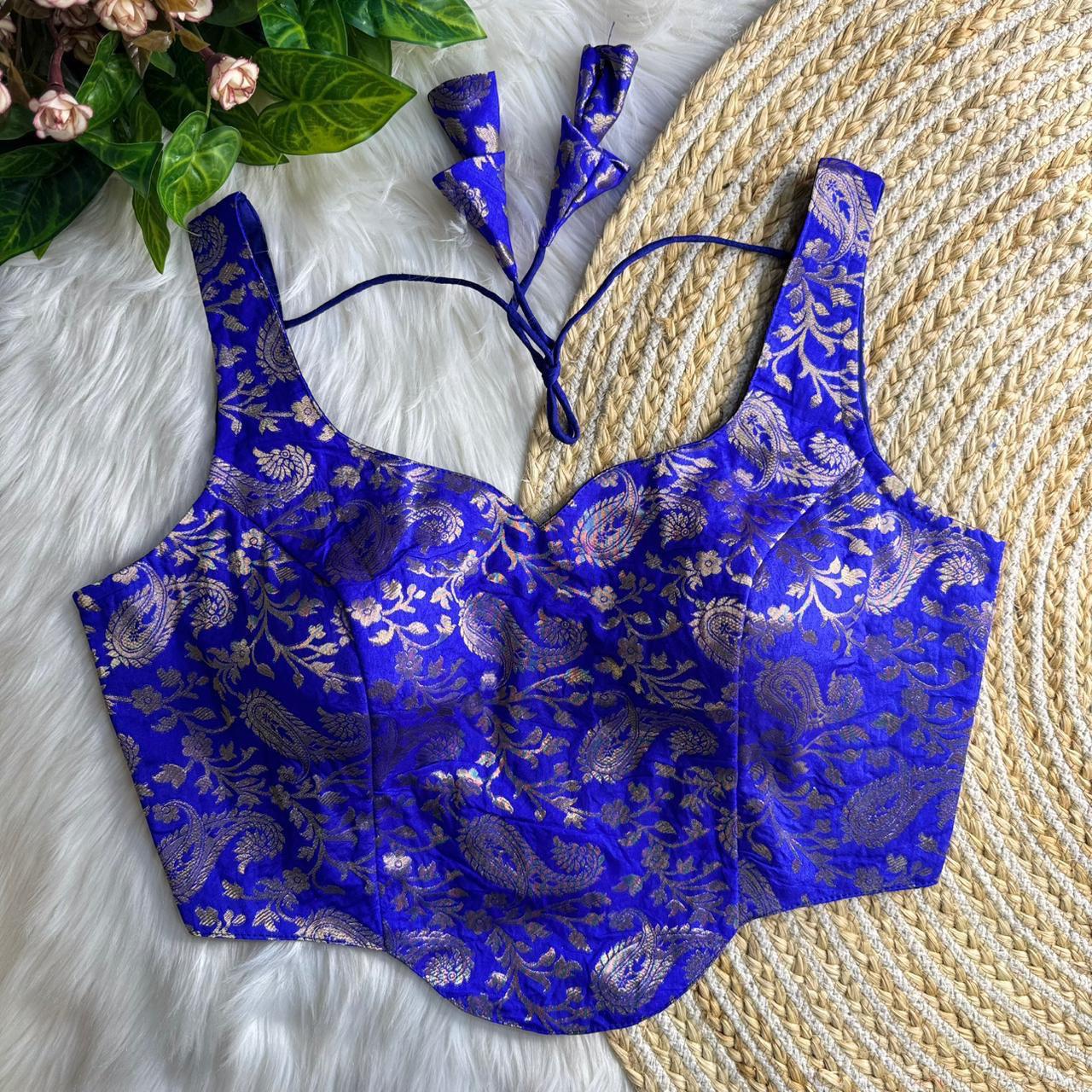 Corset Style Banarasi Blouse