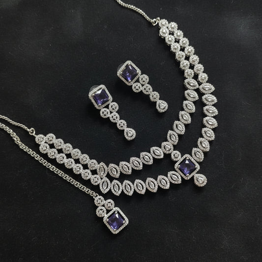 Purple AD Necklace 13173