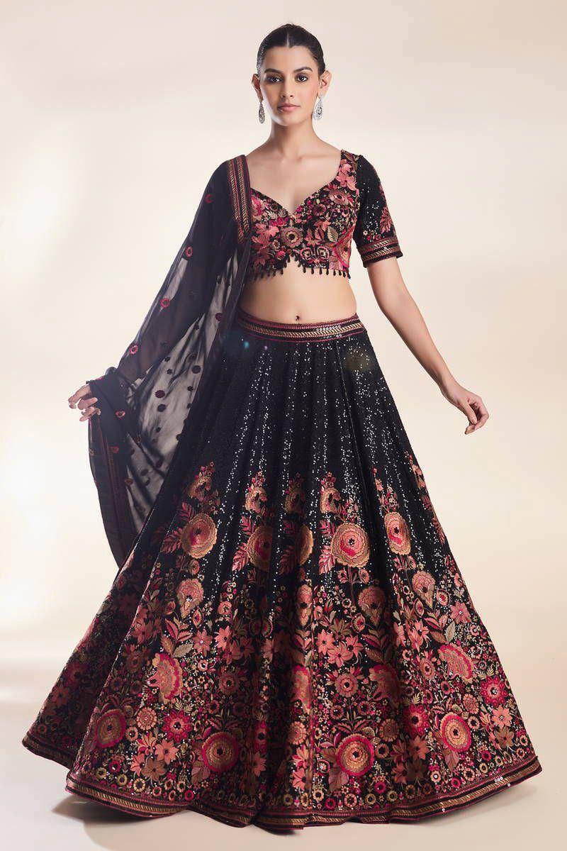 Latest Designer Faux Georgette Lehenga Collection