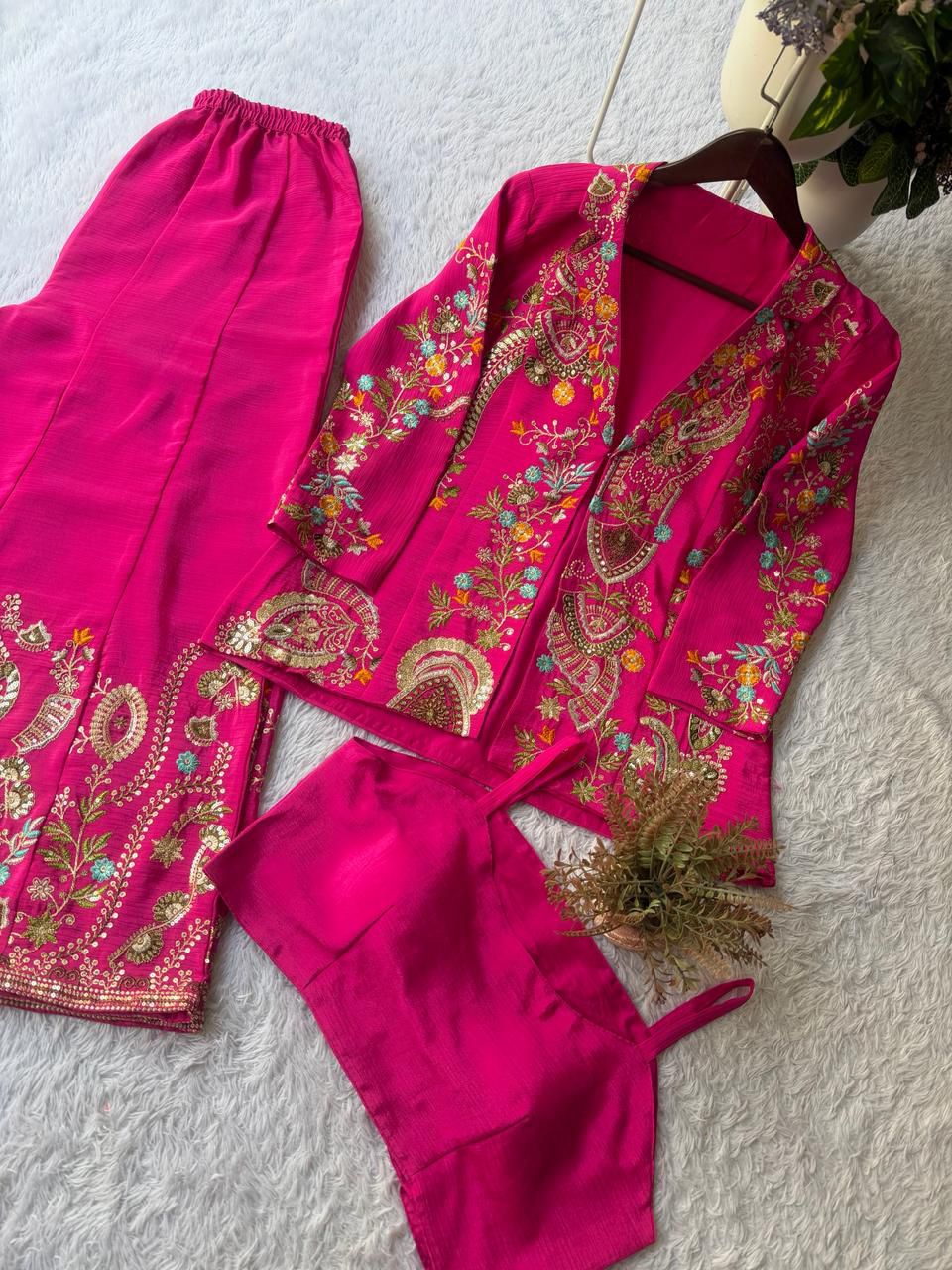 Chinon 3 piece Palazzo Set with Jacket