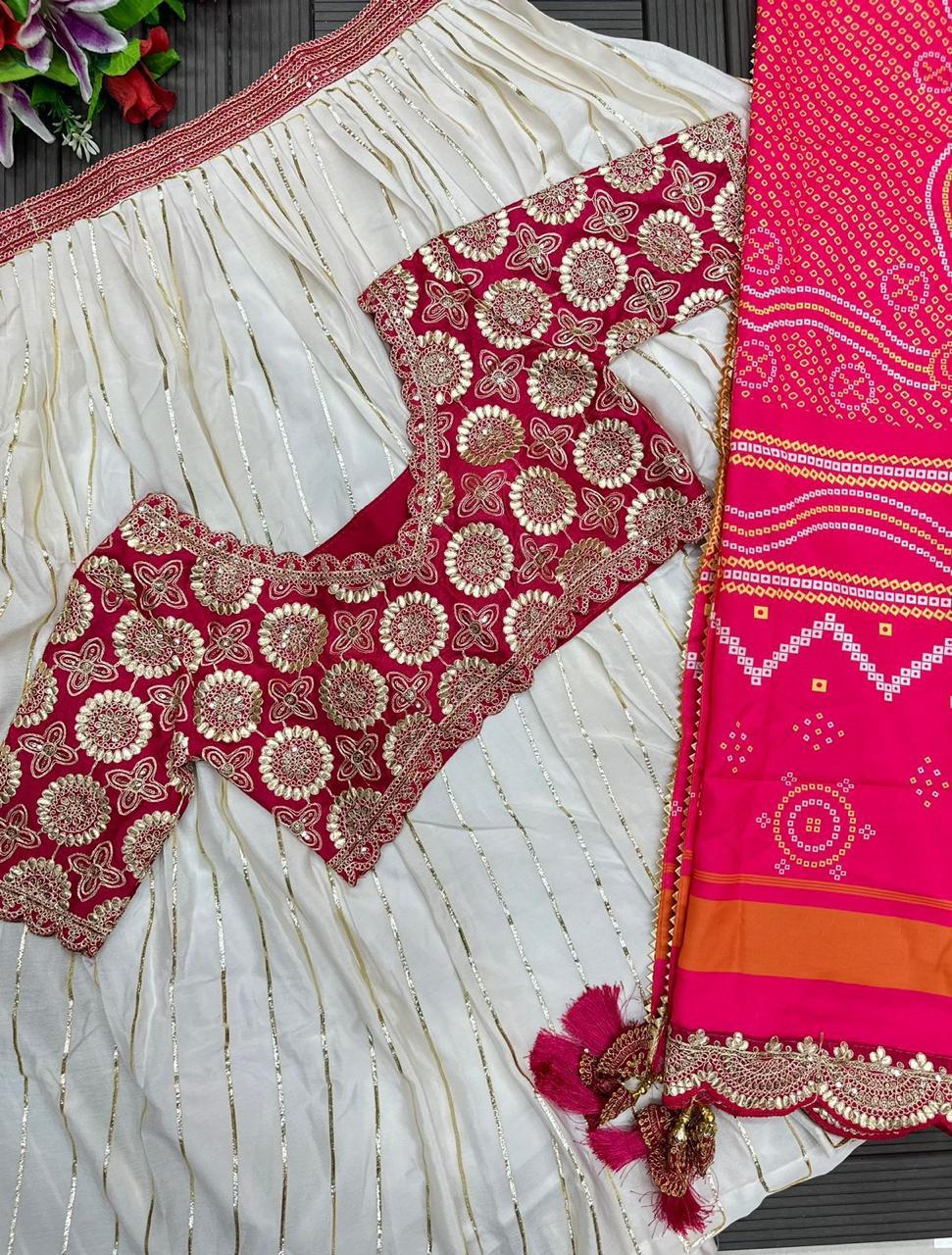 Lightweight Embroidery Work Digital Print Lehenga Choli – New Launch
