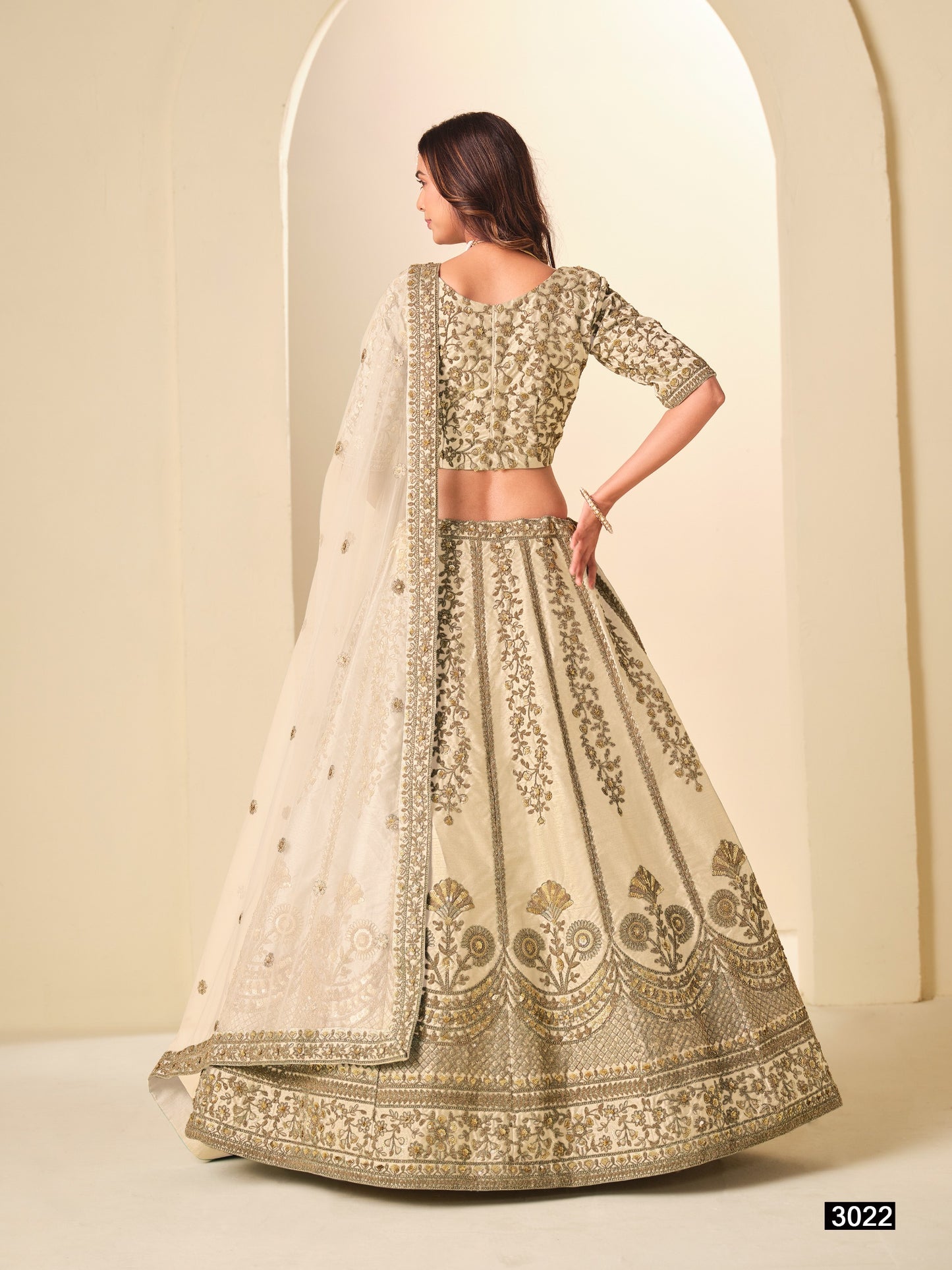 Art silk Lehenga with rich Embroidery work