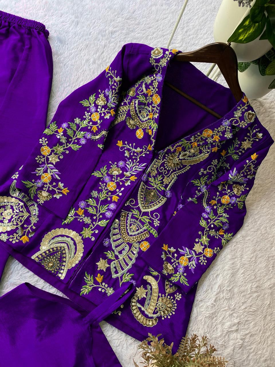Chinon 3 piece Palazzo Set with Jacket