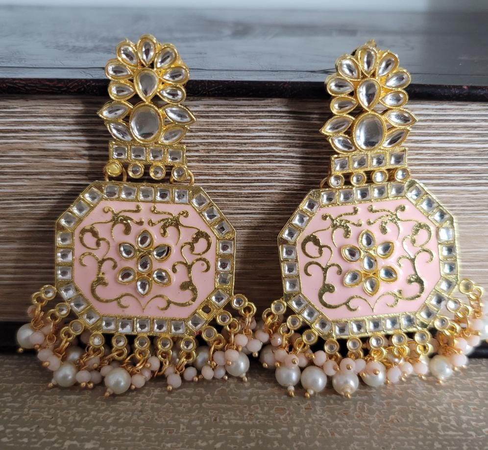 Meenakari Kundan Earrings Style 2