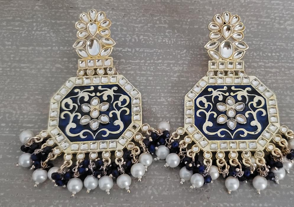 Meenakari Kundan Earrings Style 2